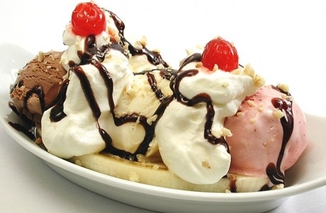 imagine cu banana split